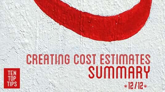 12 creating cost estimates - a summary