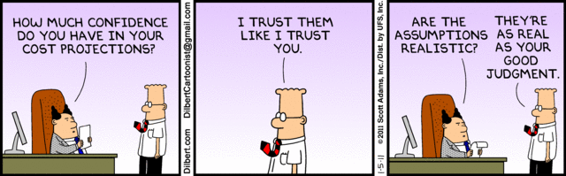Dilbert on the challenges of project planning